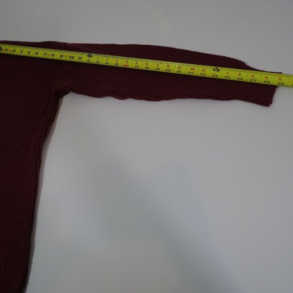 Jessica Simpson Seana Burgundy Wine Red V-Neck Sweater Women Size XL Long Sleeve - Picture 8 of 9
